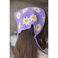 Emk Shop Soft Blossom Desenli Örgü Bandana