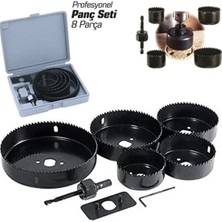 Mucit Home 8 Parça Buat Açma Seti Kutulu Panç Seti Kartonpiyer Sunta Alçıpan Delici Testere Takımı