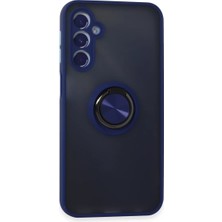 Feedback Newface Samsung Galaxy M34 5g Kılıf Montreal Yüzüklü Silikon Kapak - Lacivert