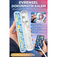 Jolita iPad 9.nesil 10.2 Uyumlu Rainbow Tablet Stylus Kalem Seti Yedek Uçlu