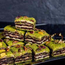 Atıcı Lokum Antep Fıstıklı Çikolatalı Katmer Lokum 1000 gr