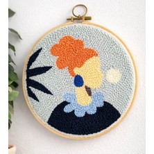 Atlas Hobi Punch Needle El Iși Seti - Kasnak, Iğne, Iplik Dahil Nakış Kiti