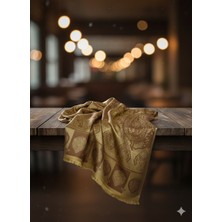 Etnik Desen Yaprak Desenli Şal