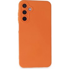 Feedback Newface Samsung Galaxy A15 4g Kılıf Nano Içi Kadife Silikon - Turuncu