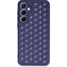 Feedback Newface Samsung Galaxy A55 5g Kılıf Petek Silikon Kapak - Lacivert