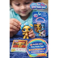 Toyfest Littlest Pet Shop Seri 4 Tekli Figür Miniş Altın Panda #230 Koleksiyon Figür Oyuncak