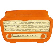 Feedback Radyo Kumbara - Ceviz Ağaçı Işleme - Turuncu