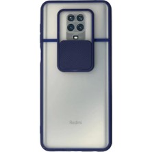 Feedback Newface Xiaomi Redmi Note 9 Pro Kılıf Palm Buzlu Kamera Sürgülü Silikon - Lacivert