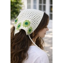 Emk Shop Soft Blossom Desenli Örgü Bandana