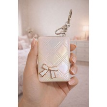 Emk Shop Soft Glow Pastel Metalik Çanta Boy Ayna Anahtarlık Charm