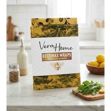 Vera Food Beeswax Balmumu Saklama Bezi 2'li Set (1 Kese 40*35 -1 Bez 35*35 )