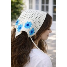 Emk Shop Soft Blossom Desenli Örgü Bandana