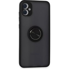 Feedback Newface Samsung Galaxy A05 Kılıf Montreal Yüzüklü Silikon Kapak - Siyah