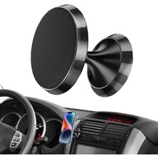 Modifiyum Siyah Minimalist 360° Dönebilen Mıknatıslı Araç Içi Tutucu Telefon Tutacağı