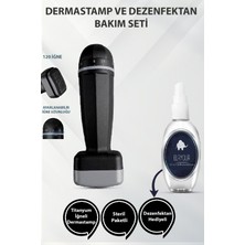 Elamour - Dezenfektan Hediyeli - 120 Titanyum Iğneli Ayarlanabilir Iğne Ölçülü(0.25-2.0mm) -Siyah Dermastamp