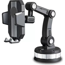 Feedback Vlike V13 Vantuzlu 360 Derece Ayarlanabilir Araç Tutucu - Siyah