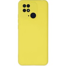 Feedback Newface Xiaomi Redmi 10C Kılıf Nano Içi Kadife Silikon - Sarı