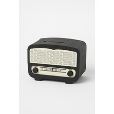 Feedback Radyo Kumbara - Ceviz Ağaçı Işleme - Siyah