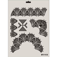 SHC4200 Dantel Seri DN-918 Stencil 35X25 cm
