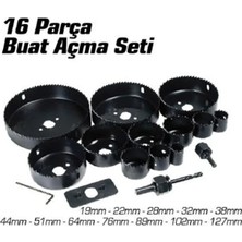 Mucit Home 16 Parça Buat Açma Seti Kutulu Panç Seti Kartonpiyer Sunta Alçıpan Delici Testere Takımı