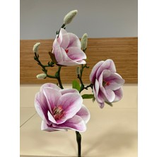 Plus Home Yapay Çiçek Manolya Pembe Boy 58 cm