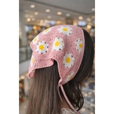 Emk Shop Soft Blossom Desenli Örgü Bandana