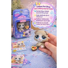 Toyfest Littlest Pet Shop Seri 4 Tekli Figür Miniş Kedi G7 #229 Mavi Göz Pet Pals Koleksiyon Oyuncağı