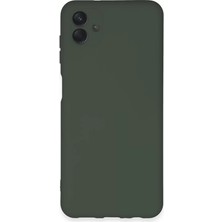 Feedback Newface Samsung Galaxy A04E Kılıf Nano Içi Kadife Silikon - Koyu Yeşil