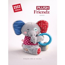 GiGwi Plush Friendz Serisi Peluş Fil - Sesli & Hışırtılı Köpek Oyuncağı - Küçük Irk & Yavru Diş Kaşıyıcı