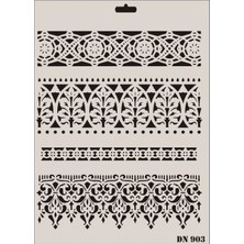 SHC4200 Dantel Seri DN-903 Stencil 35X25 cm
