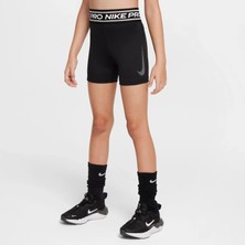Nike Pro Dri-Fıt Girls' Kız Çocuk Siyah Antrenman Kısa Tayt Şort | HV0733-010