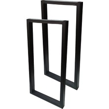 Beasym Metal Sehpa Ayakları Bank Orta Sehpa Ayağı 2 Adet Metal Ayak 27X56 cm