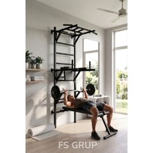 Fs Grup | Çok Fonksiyonlu Isveç Duvarı Spor Istasyonu Barfiks ve Bench Press Standı
