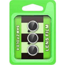 Feedback Newface Samsung Galaxy Z Fold 6 Raze Metal Kamera Lens - Gümüş