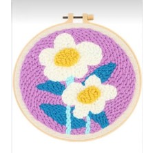 Atlas Hobi Punch Needle El Iși Seti - Kasnak, Iğne, Iplik Dahil Nakış Kiti