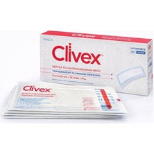 Clivex Hazır Pansuman Örtüsü Steril | Su Geçirmez | Yüksek Emici Ped | Hipoalerjenik Tek Kullanımlık Yara Bandı - 25 Adet