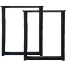 Beasym Metal Ayak Ahşap Masif Kütük Sehpa Bench Bank Ayağı Profil Mobilya Ayakları