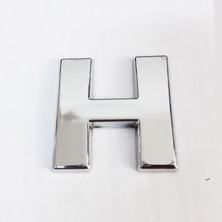 SHC4200 H Harfi 3,75 cm Krom Yapışkanlı