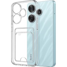 Feedback Newface Xiaomi Redmi 13 4g Kılıf Kart Şeffaf Silikon - Şeffaf