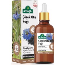 Arifoğlu Çörekotu Yağı 50 ml Soğuk Sıkım Bitkisel Sabit Yağ Özelliği ile