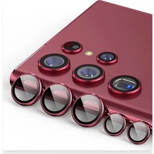 Feedback Newface Samsung Galaxy S23 Ultra Valdez Metal Kamera Lens - Kırmızı