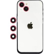 Feedback Newface iPhone 14 Shine Kamera Lens - Kırmızı