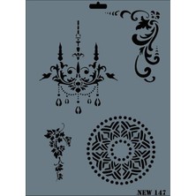 SHC4200 New Seri N-147 Stencil 35X25 cm
