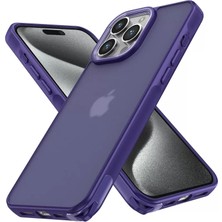 Feedback Newface iPhone 15 Pro Kılıf Elegant Kapak - Derin Mor