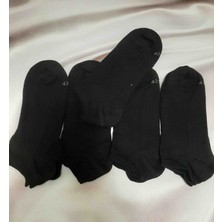 Shine Elagance Siyah Gri Beyaz 5'li Düz Renk %80 Pamuk Cotton Erkek Patik Çorap