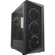 Verto Cooler Master CMP510 Tg 650W 80+ Mesh Panel Siyah Argb 3X120MM Fanlı Mid-Tower Kasa