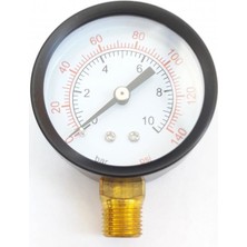 Verto Manometre 50X10 Bar