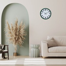 NW NessiWorld Yeşil 36 cm Zarif Duuvar Saati