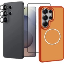 Teleplus Samsung Galaxy S26 Ultra Kılıf Manyetik Şarj Özellikli Tpu + Pc Sanremo Kapak + Tam Kapatan Ekran Koruyucu 3D Lens Koruyucu