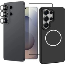 Teleplus Samsung Galaxy S26 Ultra Kılıf Manyetik Şarj Özellikli Tpu + Pc Sanremo Kapak + Tam Kapatan Ekran Koruyucu 3D Lens Koruyucu